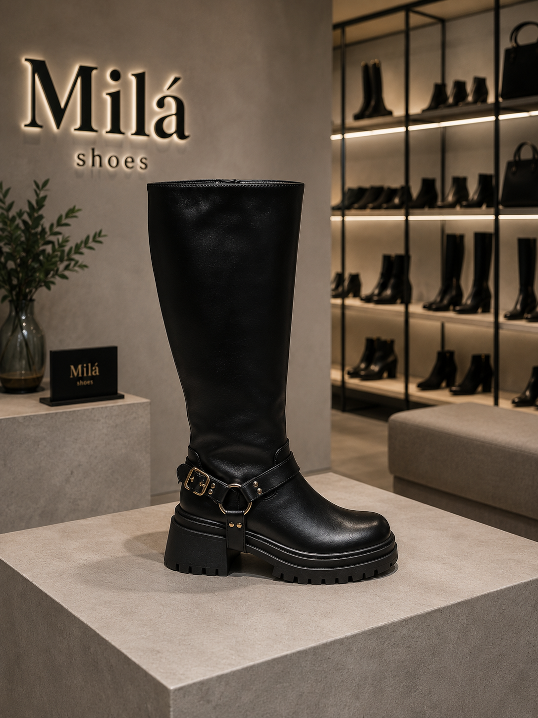 Botas largas - Milán black