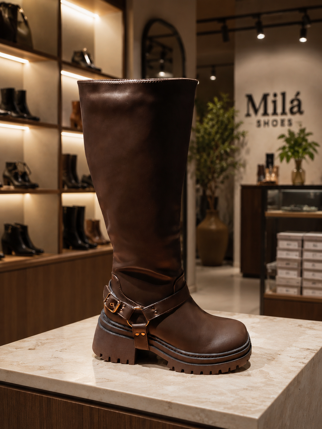 Botas Largas Milán – Café